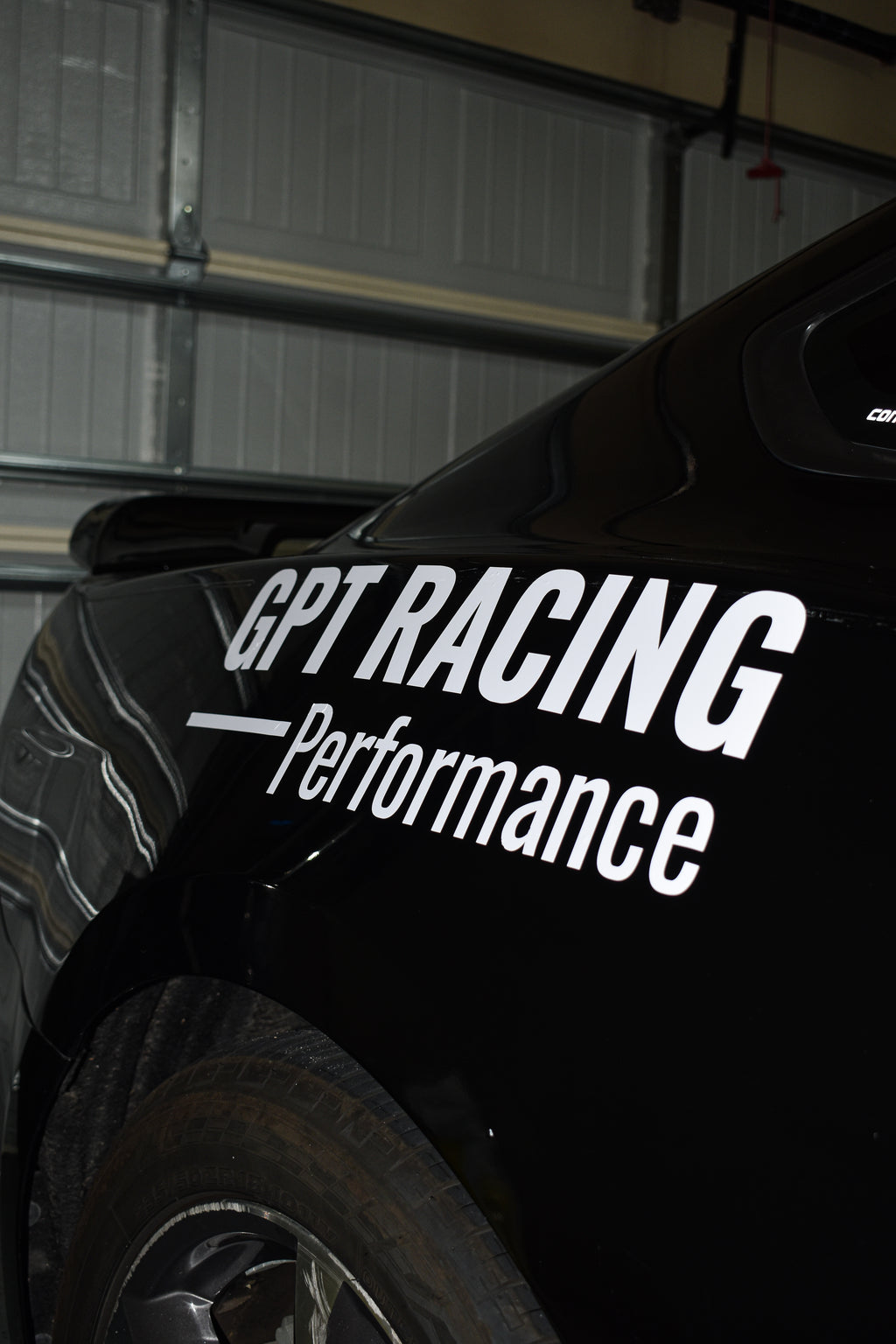 GPT Racing Performance White Vinyl Sticker