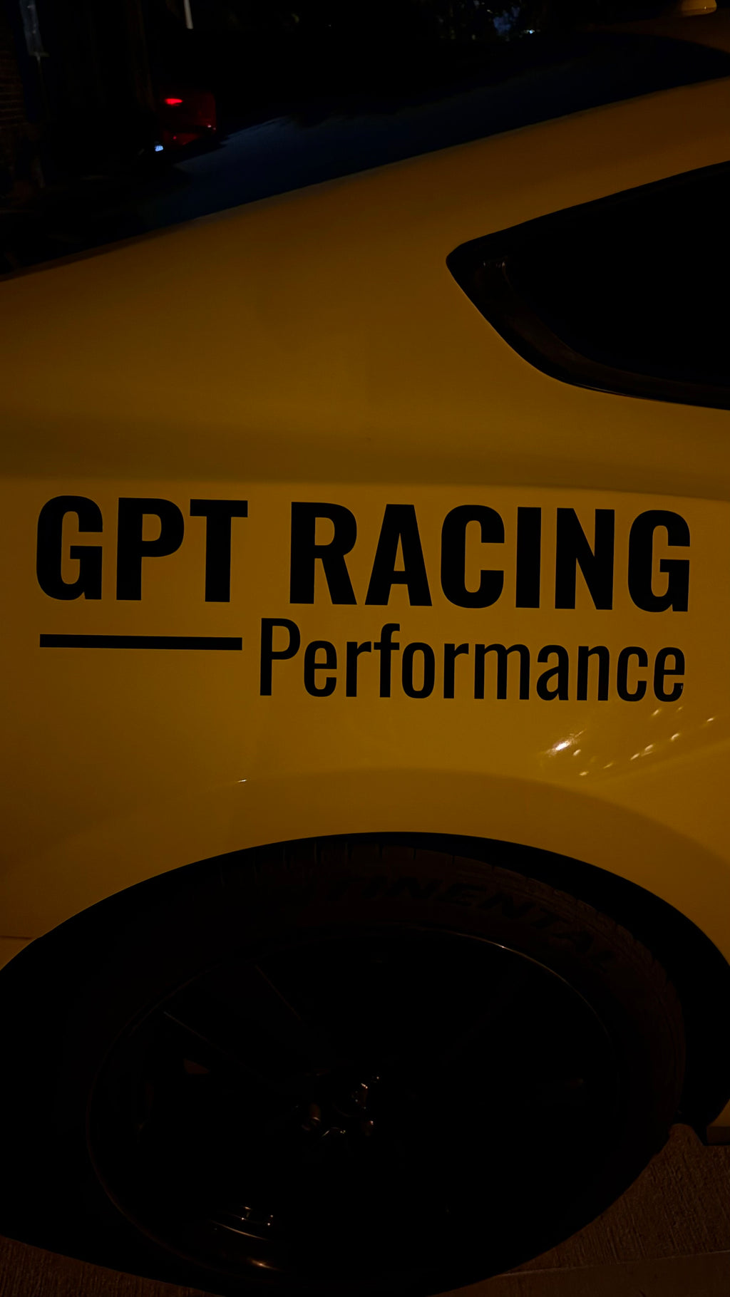 GPT Racing Performance Black Vinyl Sticker