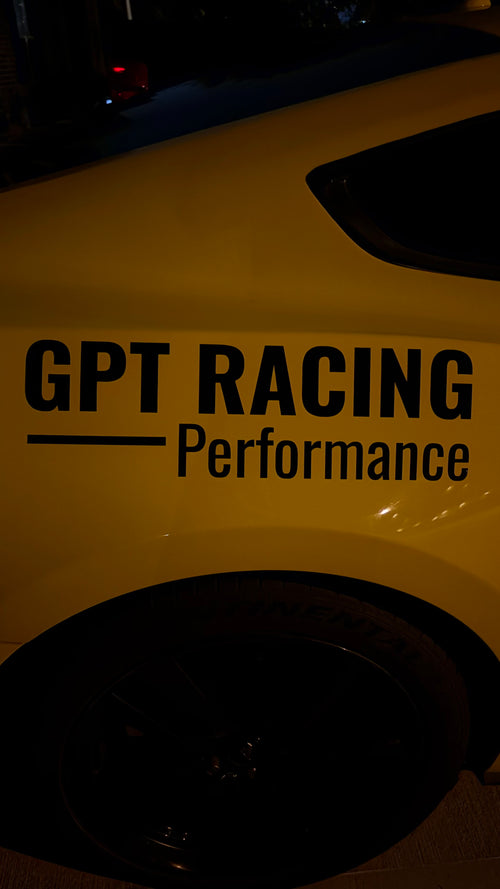 GPT Racing Performance Black Vinyl Sticker